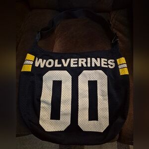 Wolverines Blue and Yellow Shoulder Bag